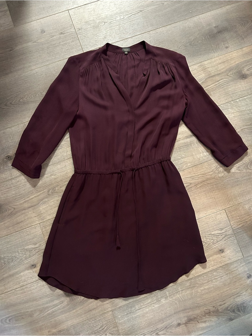 Babaton Silk Dress Long-Sleeve